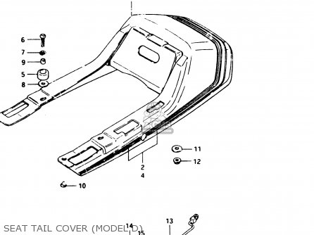 SEAT TAIL COVER (MODEL D) - GSX250 1983 (D) GENERAL EXPORT (E01)