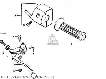LEFT HANDLE SWITCH (MODEL Z) - GSX250 1983 (D) GENERAL EXPORT (E01)