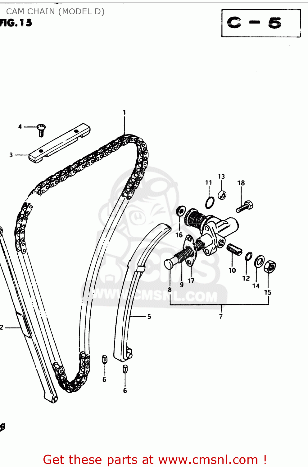 CAM CHAIN (MODEL D) GSX250E 1982 (Z) GENERAL EXPORT (E01)