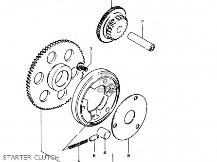 STARTER CLUTCH - GSX250E 1983 (D) GENERAL EXPORT (E01)