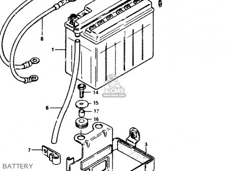 BATTERY - GSX250E 1983 (D) GENERAL EXPORT (E01)