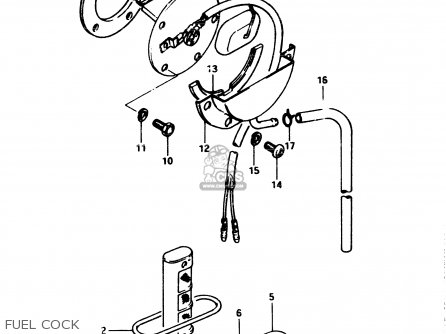 FUEL COCK - GSX250E 1983 (D) GENERAL EXPORT (E01)