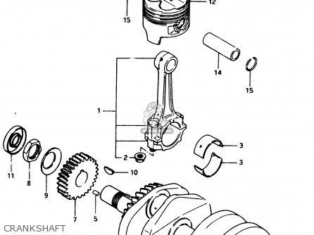 CRANKSHAFT - GSX250ES 1982 (Z) GENERAL EXPORT (E01)