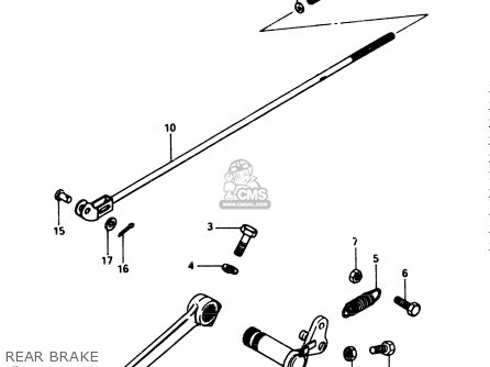 REAR BRAKE - GSX250ES 1982 (Z) GENERAL EXPORT (E01)