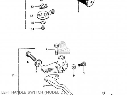 LEFT HANDLE SWITCH (MODEL D) - GSX250ES 1982 (Z) GENERAL EXPORT (E01)