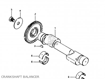 CRANKSHAFT BALANCER - GSX250ES 1983 (D) GENERAL EXPORT (E01)