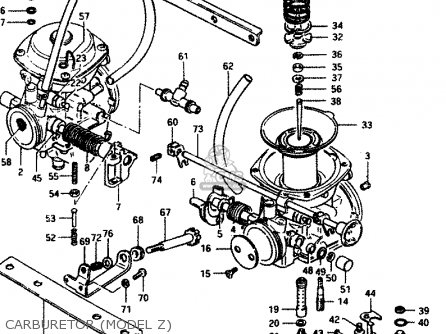 CARBURETOR (MODEL Z) - GSX250ES 1983 (D) GENERAL EXPORT (E01)