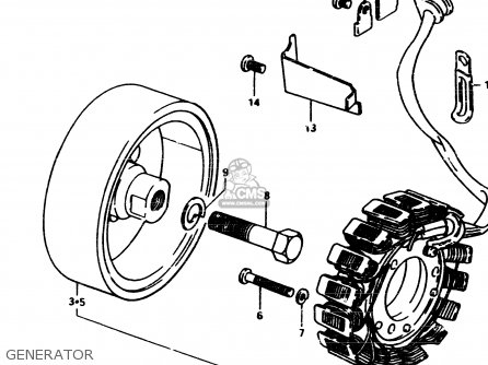 GENERATOR - GSX250ES 1983 (D) GENERAL EXPORT (E01)