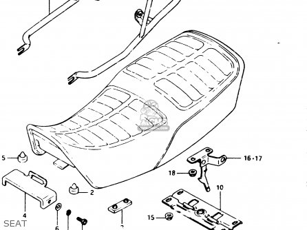 SEAT - GSX250ES 1983 (D) GENERAL EXPORT (E01)