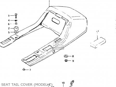 SEAT TAIL COVER (MODEL Z) - GSX250ES 1983 (D) GENERAL EXPORT (E01)