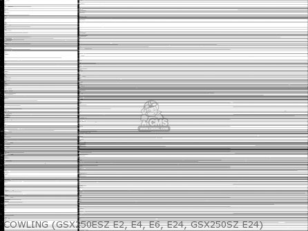 COWLING (GSX250ESZ E2, E4, E6, E24, GSX250SZ E24) - GSX250ES 1983 (D) GENERAL EXPORT (E01)