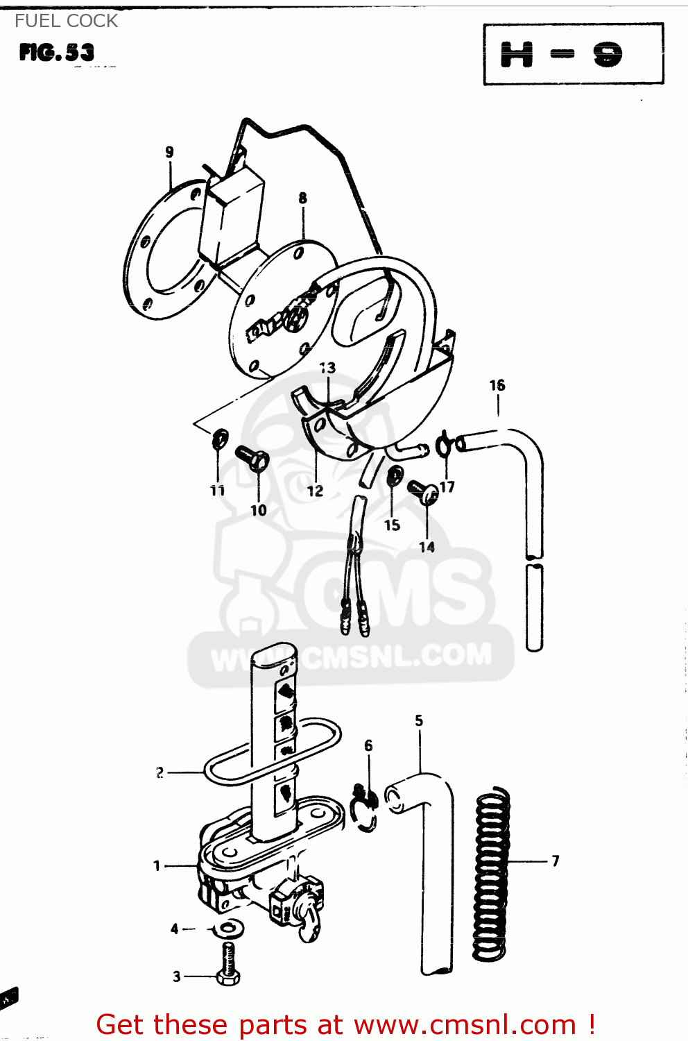 FUEL COCK GSX250S 1982 (Z) GENERAL EXPORT (E01)