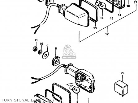 TURN SIGNAL LAMP (E21) - GSX250S 1982 (Z) GENERAL EXPORT (E01)