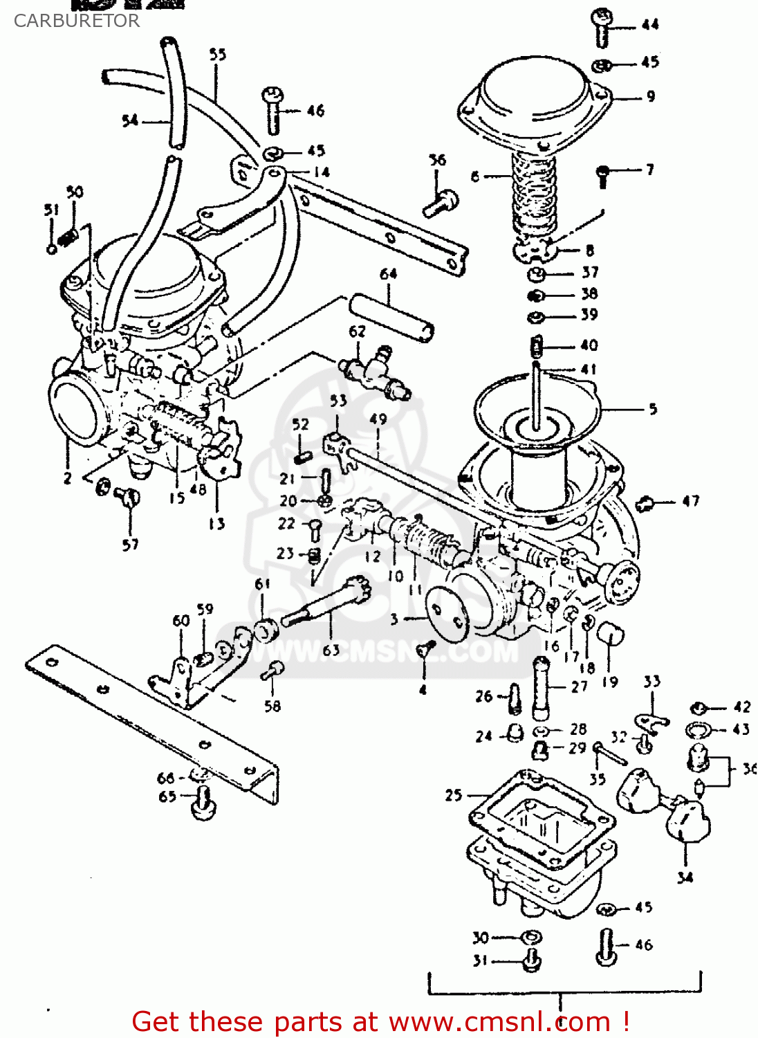 CARBURETOR GSX400E 1980 (T) (E02 E04 E22 E24)