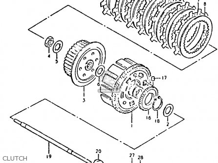 CLUTCH - GSX400E 1980 (T) (E02 E04 E22 E24)