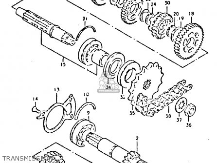 TRANSMISSION - GSX400E 1980 (T) (E02 E04 E22 E24)