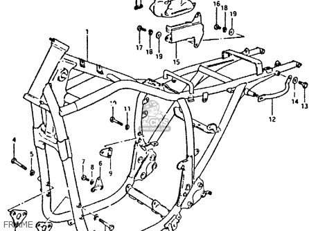 FRAME - GSX400E 1980 (T) (E02 E04 E22 E24)