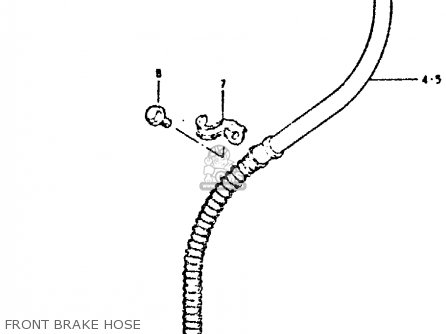 FRONT BRAKE HOSE - GSX400E 1980 (T) (E02 E04 E22 E24)