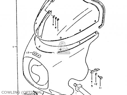 COWLING (OPTIONAL) - GSX400E 1980 (T) (E02 E04 E22 E24)