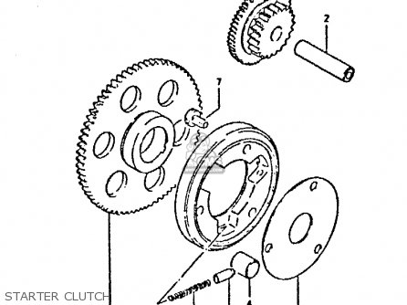 STARTER CLUTCH - GSX400E 1980 (T) (E02 E04 E22 E24)