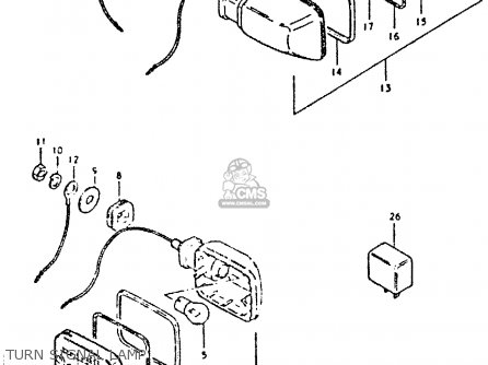 Suzuki GSX400E 1981 (X) (E02 E04 E16 E22 E24 E26) parts lists and ...