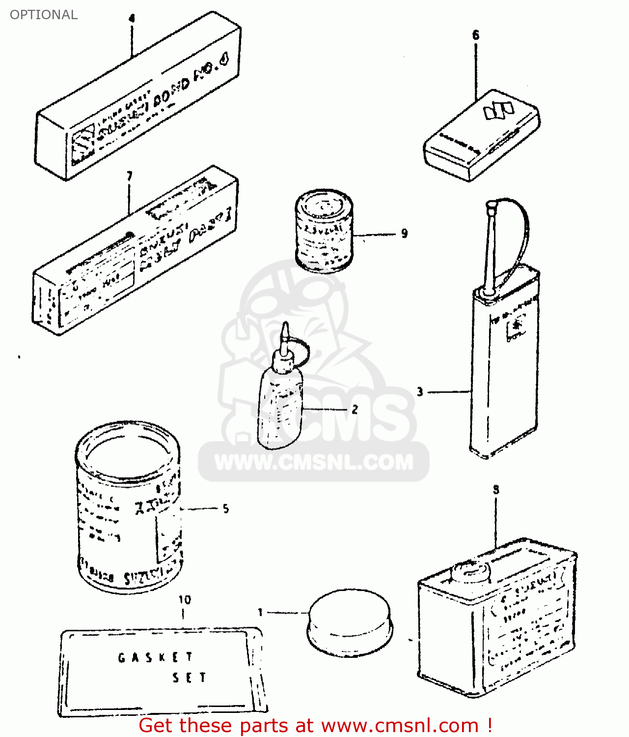 OPTIONAL GSX400E 1981 (X) (E02 E04 E16 E22 E24 E26)