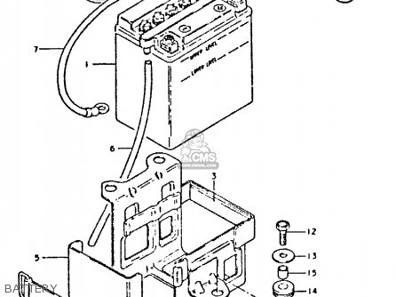 BATTERY - GSX400E 1981 (X) (E02 E04 E16 E22 E24 E26)