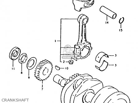 CRANKSHAFT - GSX400E 1981 (X) (E02 E04 E16 E22 E24 E26)