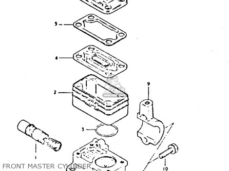 FRONT MASTER CYLINDER - GSX400E 1981 (X) (E02 E04 E16 E22 E24 E26)