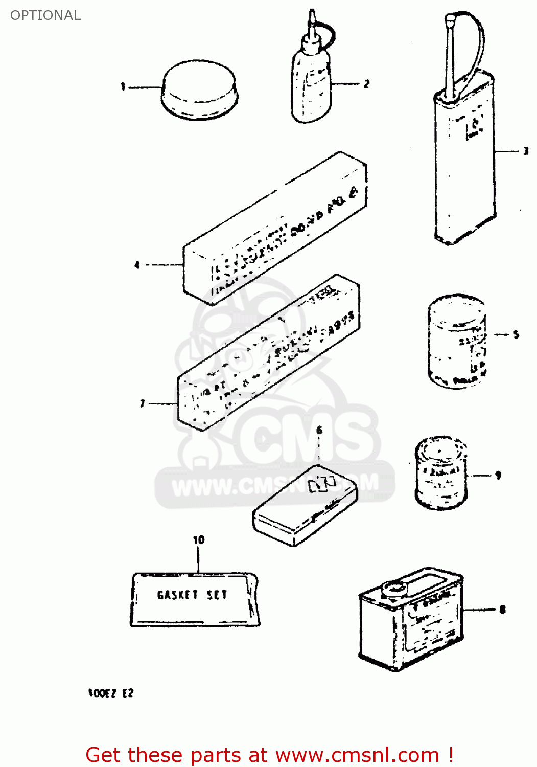 OPTIONAL GSX400E 1982 (Z) (E02 E04 E16 E17 E22 E24 E26)
