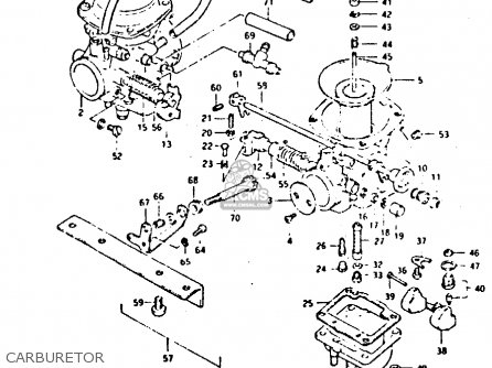 CARBURETOR - GSX400E 1982 (Z) (E02 E04 E16 E17 E22 E24 E26)