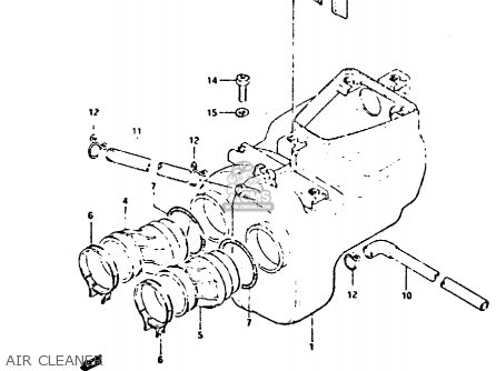 AIR CLEANER - GSX400E 1982 (Z) (E02 E04 E16 E17 E22 E24 E26)