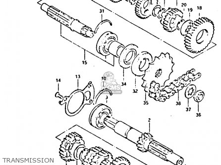 TRANSMISSION - GSX400E 1982 (Z) (E02 E04 E16 E17 E22 E24 E26)