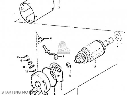 STARTING MOTOR - GSX400E 1982 (Z) (E02 E04 E16 E17 E22 E24 E26)