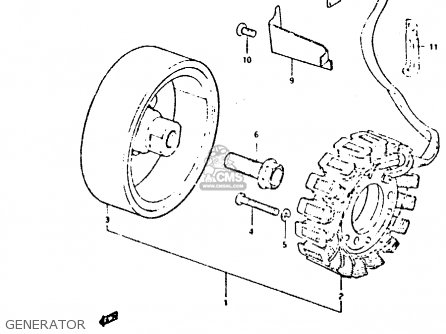 GENERATOR - GSX400E 1982 (Z) (E02 E04 E16 E17 E22 E24 E26)