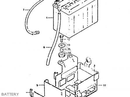 BATTERY - GSX400E 1982 (Z) (E02 E04 E16 E17 E22 E24 E26)