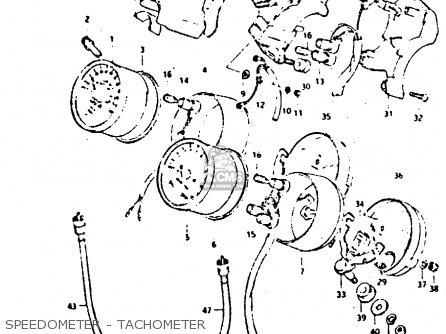 SPEEDOMETER - TACHOMETER - GSX400E 1982 (Z) (E02 E04 E16 E17 E22 E24 E26)