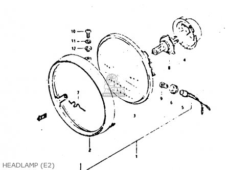 HEADLAMP (E2) - GSX400E 1982 (Z) (E02 E04 E16 E17 E22 E24 E26)