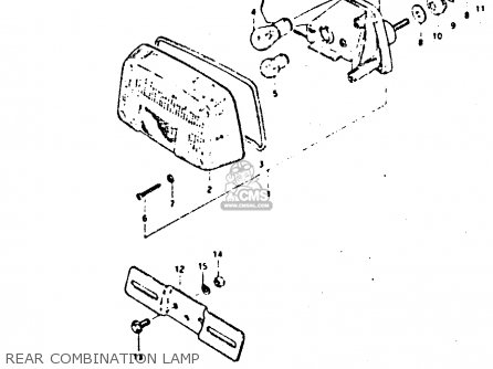 REAR COMBINATION LAMP - GSX400E 1982 (Z) (E02 E04 E16 E17 E22 E24 E26)