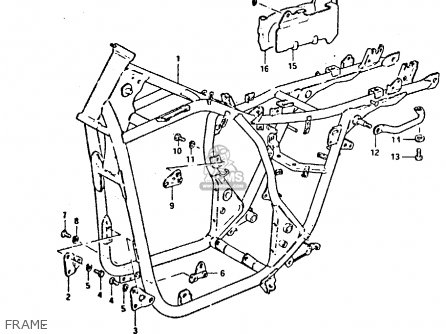 FRAME - GSX400E 1982 (Z) (E02 E04 E16 E17 E22 E24 E26)