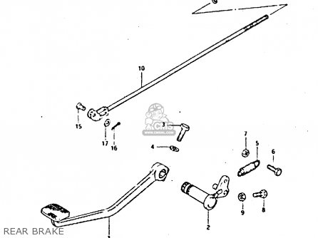 REAR BRAKE - GSX400E 1982 (Z) (E02 E04 E16 E17 E22 E24 E26)