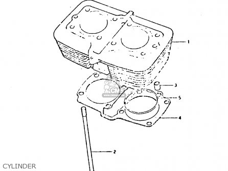 CYLINDER - GSX400E 1982 (Z) (E02 E04 E16 E17 E22 E24 E26)