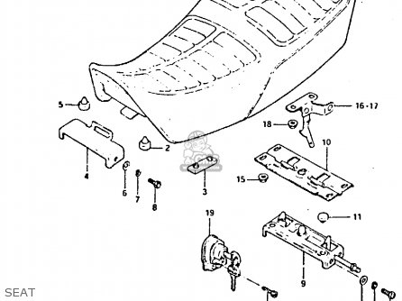 SEAT - GSX400E 1982 (Z) (E02 E04 E16 E17 E22 E24 E26)