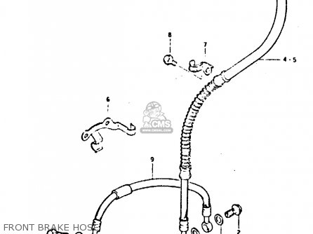 FRONT BRAKE HOSE - GSX400E 1982 (Z) (E02 E04 E16 E17 E22 E24 E26)