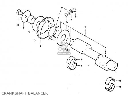 CRANKSHAFT BALANCER - GSX400E 1982 (Z) (E02 E04 E16 E17 E22 E24 E26)