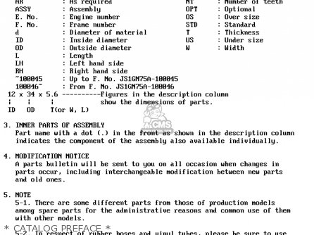 * CATALOG PREFACE * - GSX400E 1982 (Z) (E02 E04 E16 E17 E22 E24 E26)