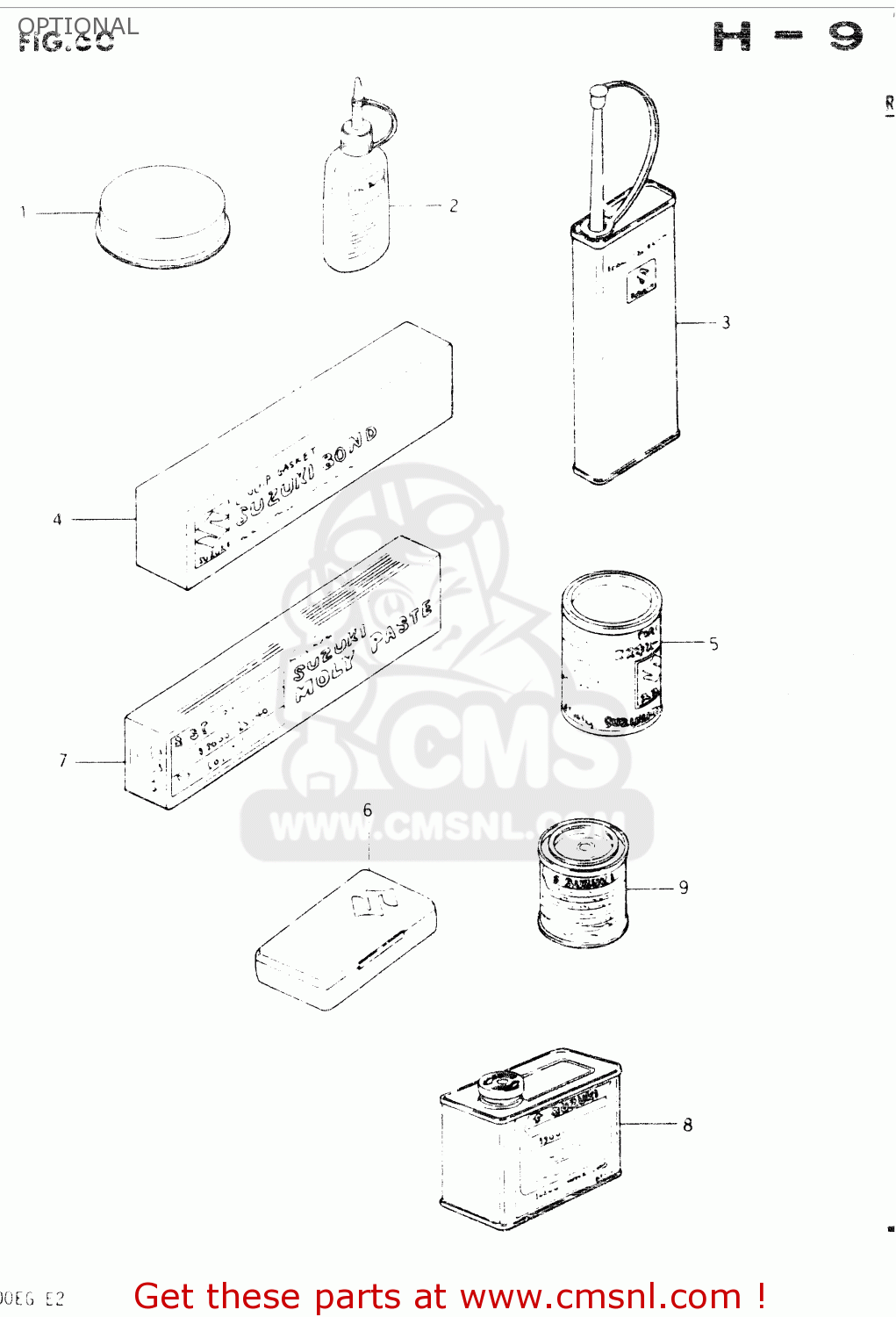 OPTIONAL GSX400E 1984 (E) GENERAL EXPORT (E01)
