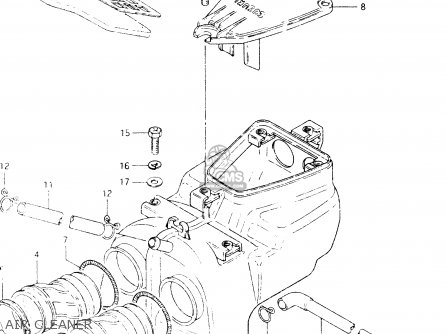 AIR CLEANER - GSX400E 1984 (E) GENERAL EXPORT (E01)