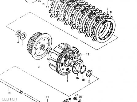 CLUTCH - GSX400E 1984 (E) GENERAL EXPORT (E01)