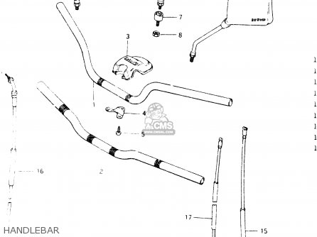 HANDLEBAR - GSX400E 1984 (E) GENERAL EXPORT (E01)
